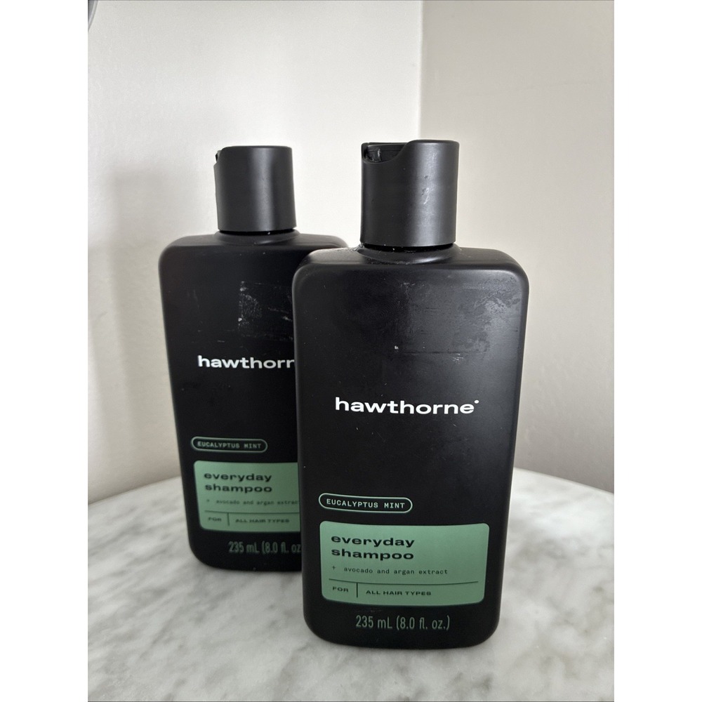 (2) Hawthorne Everyday Shampoo Eucalyptus Mint Avocado & Argan Extract All Hair